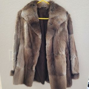 Vintage Weasel Fur coat from Austria